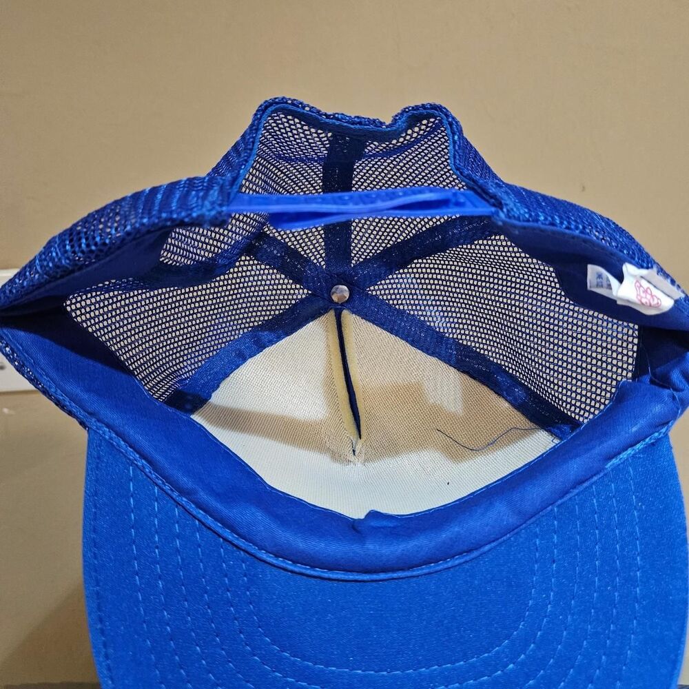 vintage indie skater country corner restaurant blue trucker hat - Picture 3 of 4
